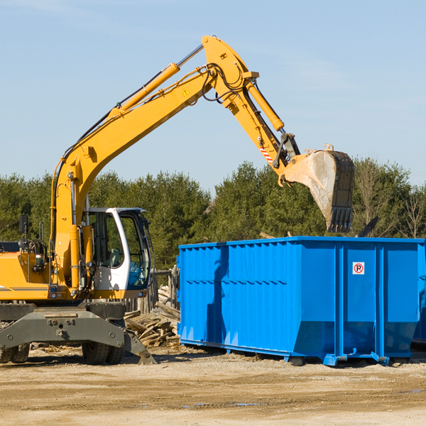 are there any restrictions on where a residential dumpster can be placed in Oquawka IL